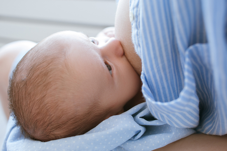 breastfeeding for newborns motherhood concept. helpful tips for feeding the baby. love and tenderness.