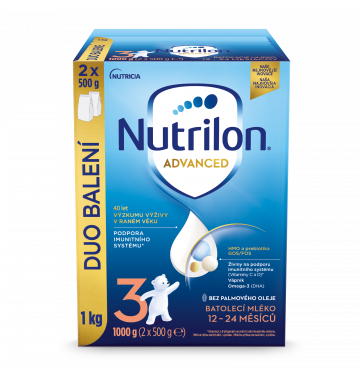 Nutrilon 3 Batolecí mléko - výhodné balení 1 kg